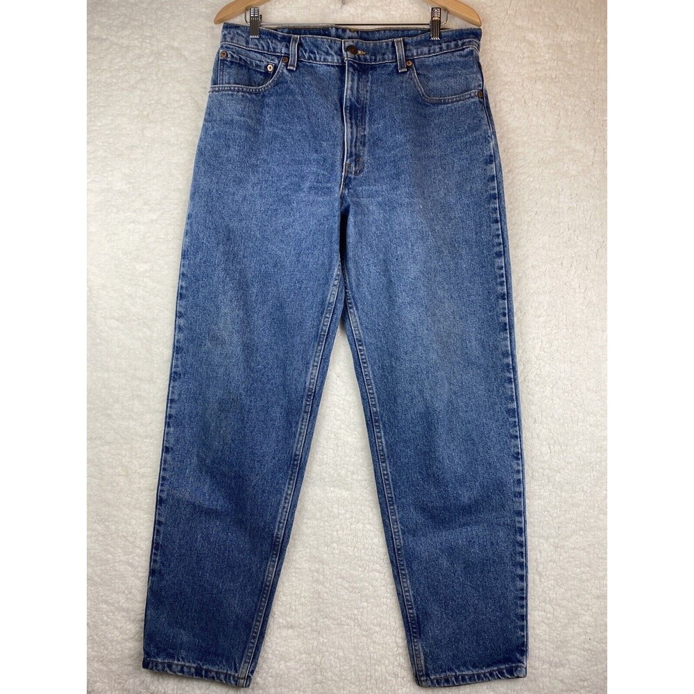 Levis Jeans Mens 36x32‎ Blue Straight Relaxed 550 Denim